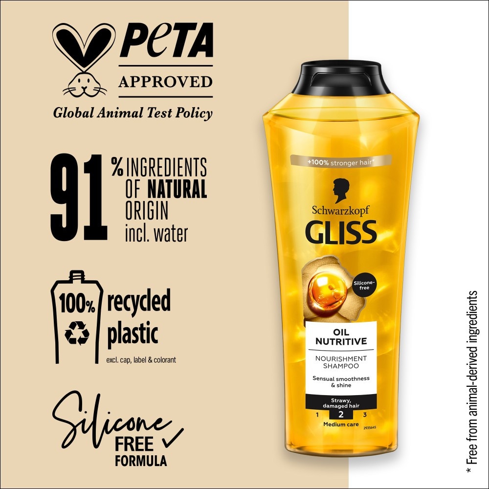 Schwarzkopf Gliss Oil Nutritive šampon za lase 400 ml Akcija v trgovini Dm