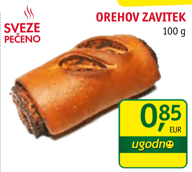 Orehov zavitek 100 g - Akcija v trgovini Jager