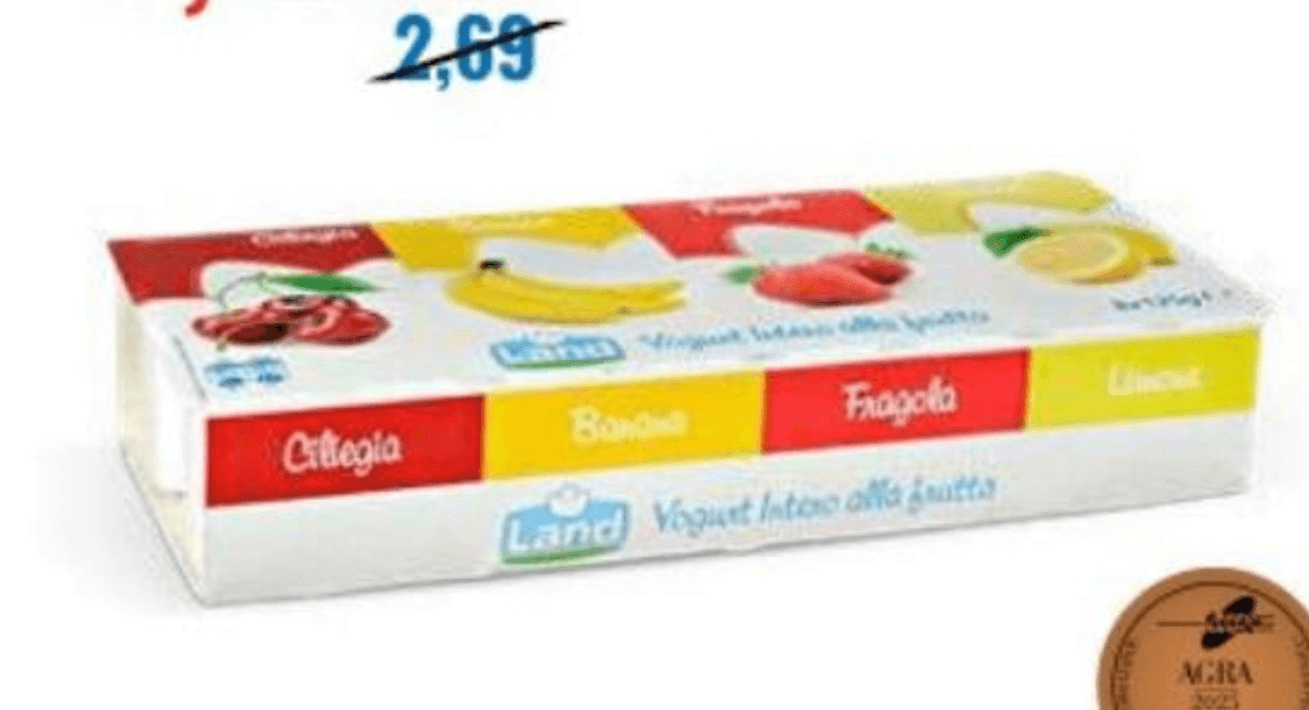 Polnomastni sadni jogurt 8 x 125 g Land - Akcija v trgovini Eurospin