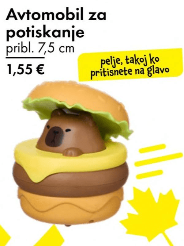 Avtomobil za potiskanje pribl. 7,5 cm Akcija v trgovini Tedi