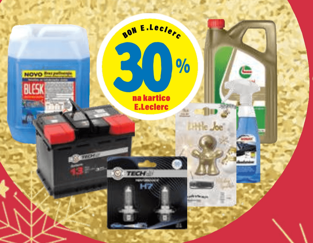 Izdelki na avtooddelku - Akcija v trgovini E.Leclerc