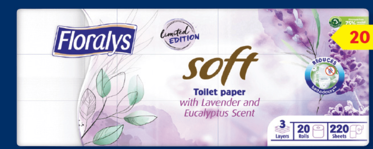 Floralys Toaletni papir 20 rolic - Akcija v trgovini Lidl