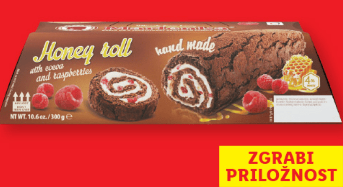 Marlenka Medena rolada 300 g - Akcija v trgovini Lidl