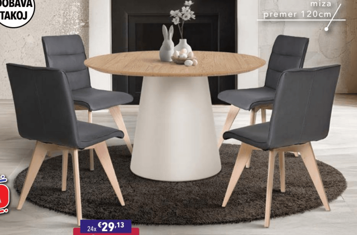 Miza SOLI - Akcija v trgovini Harvey Norman