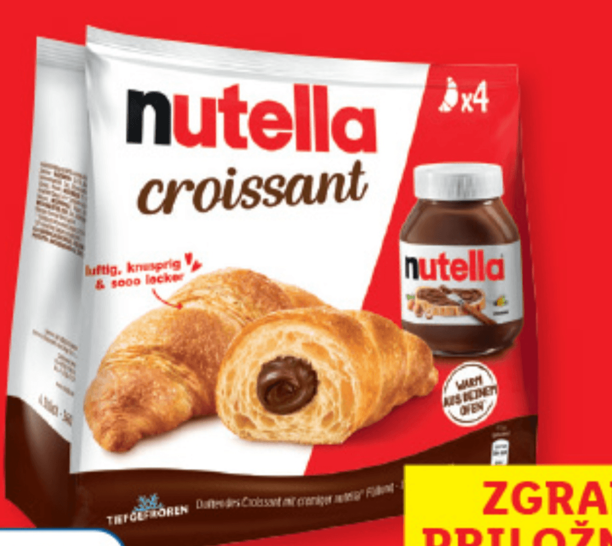 Ferrero Nutella rogljički 340 g - Akcija v trgovini Lidl