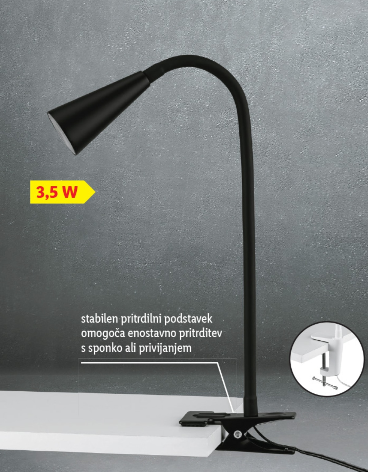 LIVARNO home LED-svetilka za pritrditev 1 kos - Akcija v trgovini Lidl