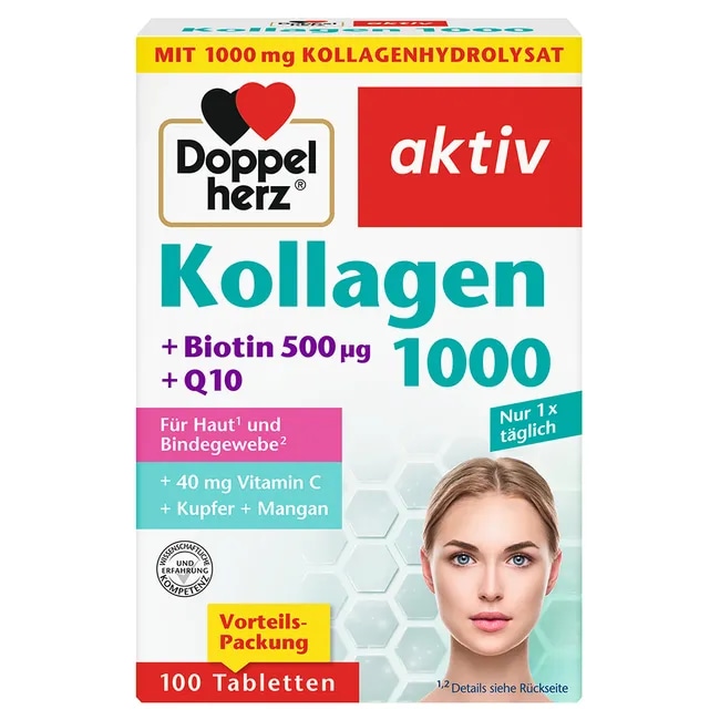 DOPPELHERZ Aktiv Kolagen 40.8 g - Akcija v trgovini Mueller