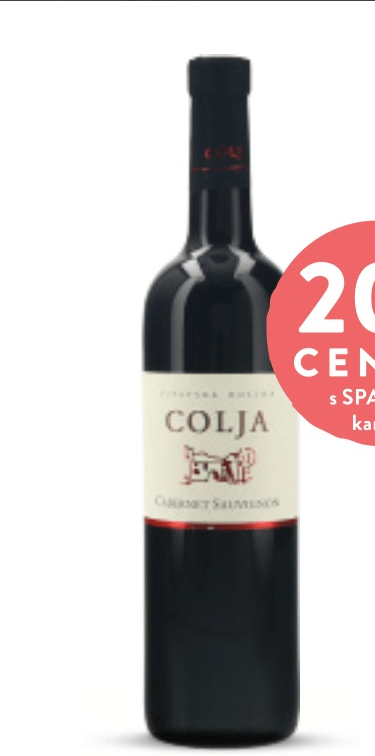 Vino Cabernet Sauvignon 0,75 l Colja - Akcija v trgovini Spar