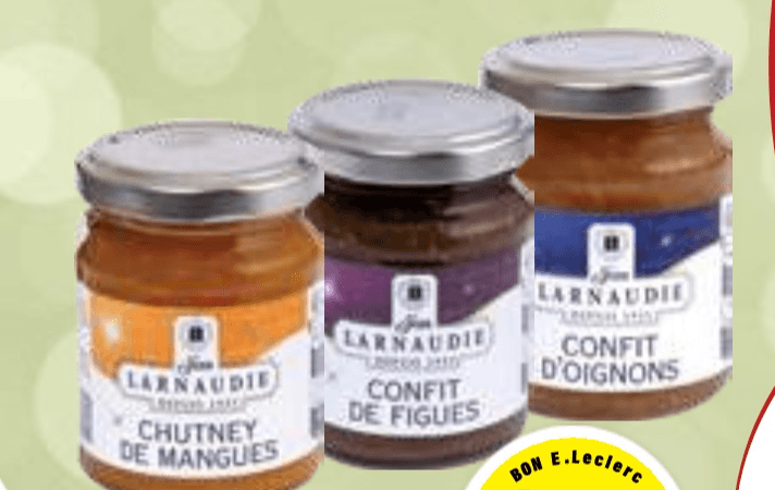 Džem Jean Larnaudie 150 g - Akcija v trgovini E.Leclerc