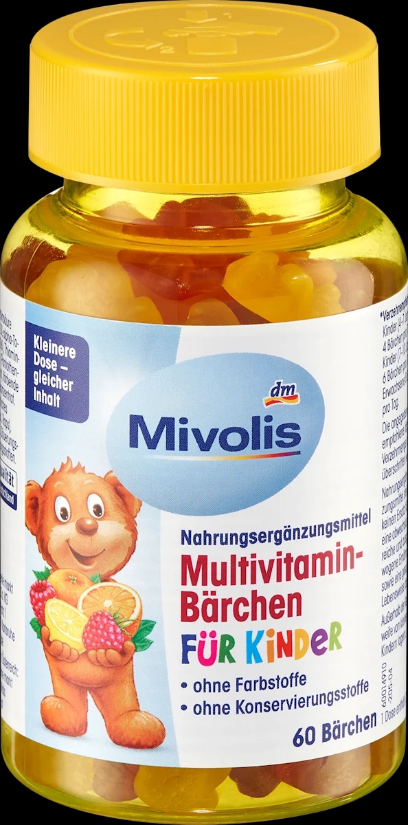 Mivolis multivitaminski gumijevi bonboni 60 kosov - Akcija v trgovini Dm