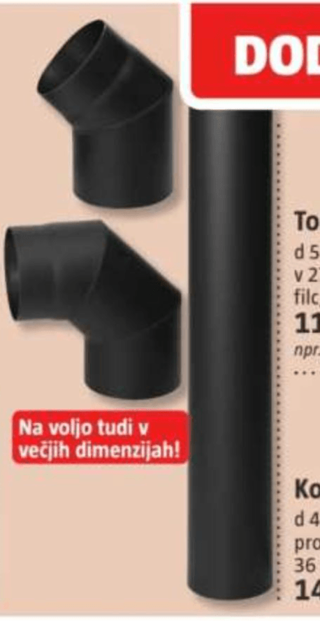Redukcijska cev Akcija v trgovini Bauhaus