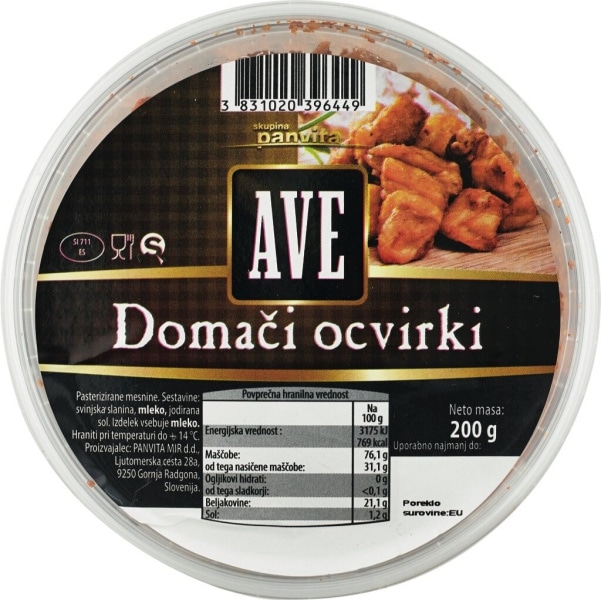 Domači Ocvirki 200 g Ave - Akcija v trgovini Spar