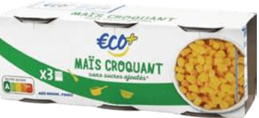 Koruzna zrna 3x 150 g Eco - Akcija v trgovini E.Leclerc