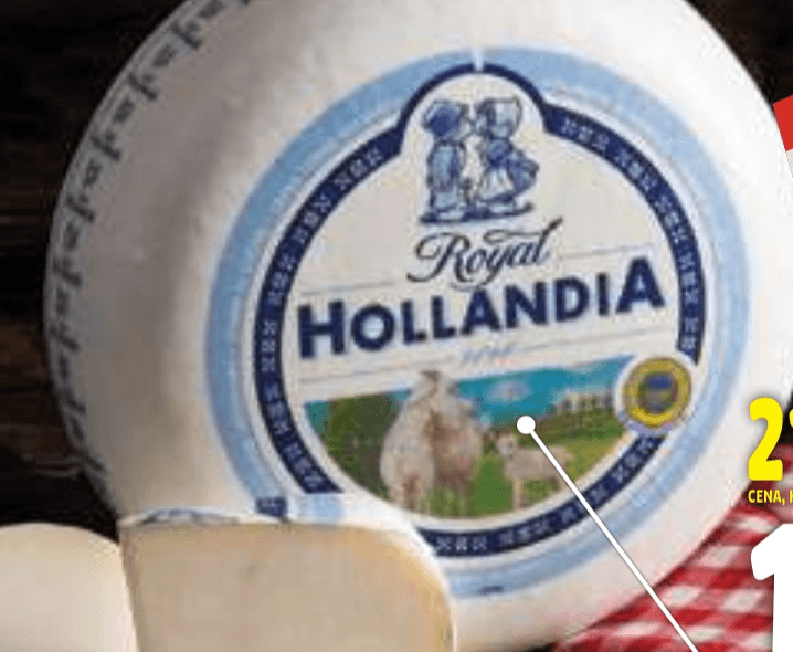 Kozji sir Hollandia Royal Royal Hollandia - Akcija v trgovini E.Leclerc