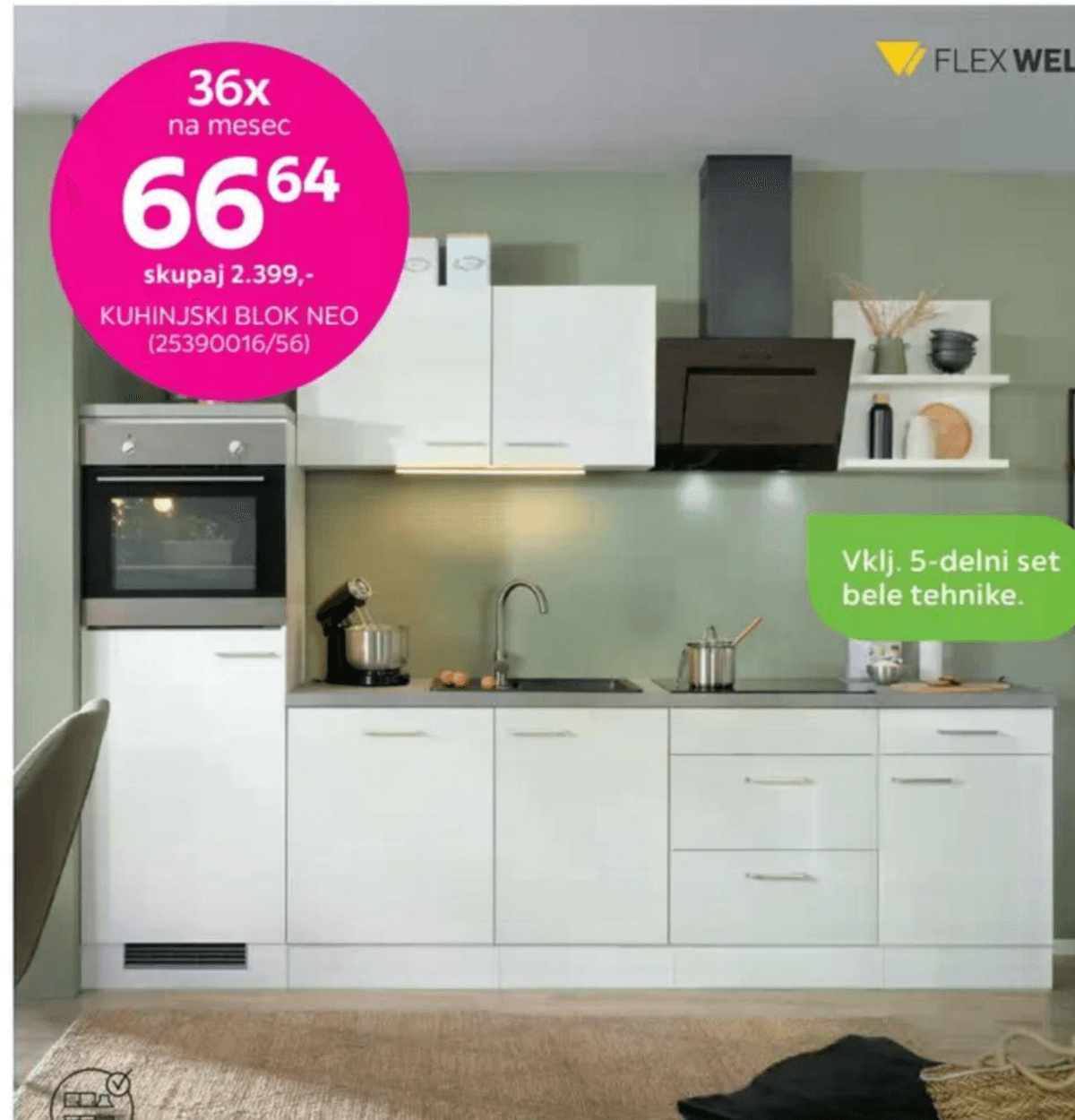 Kuhinjski blok Neo Flex Well - Akcija v trgovini Mömax