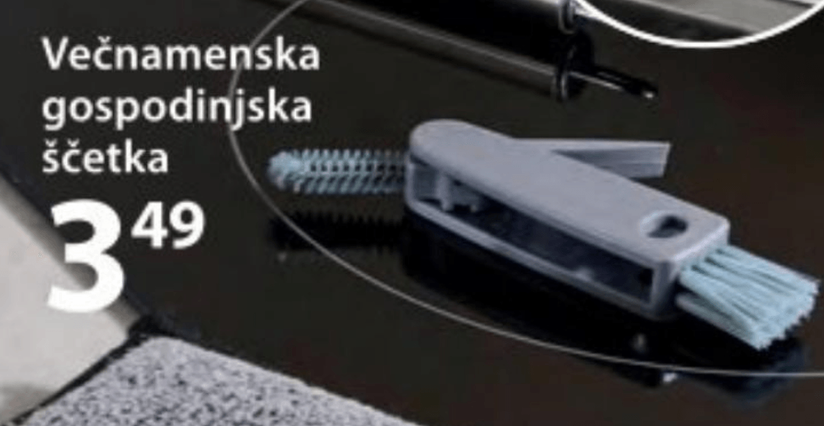 Večnamenska gospodinjska ščetka - Akcija v trgovini NKD