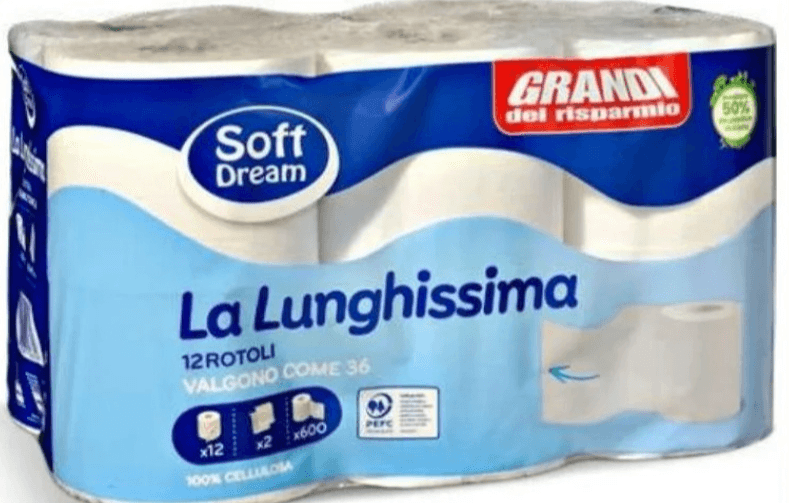 Toaletni papir 12 ROL Soft Dream - Akcija v trgovini Eurospin
