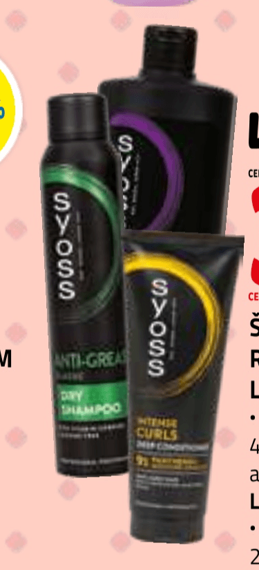 ŠAMPON ali REGENERATOR ZA LASE SYOSS 440 ml ali 250 ml - Akcija v trgovini E.Leclerc