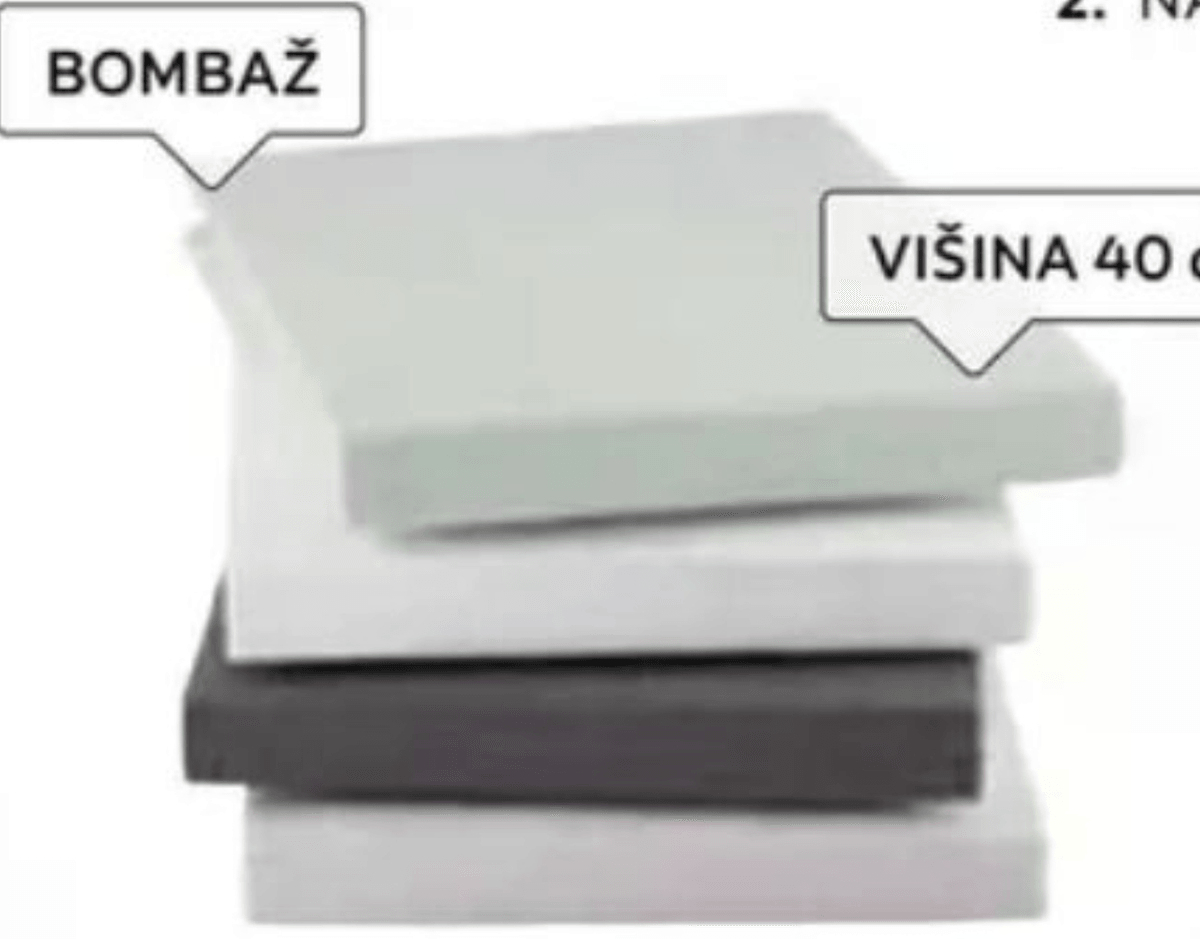 Napenjalna rjuha "PURE" 90-190 X 100-220 cm Schlafguť - Akcija v trgovini Lesnina