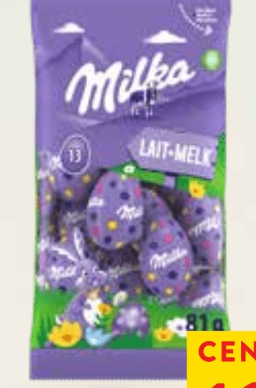 Čokoladna jajčka Milka 81 g - Akcija v trgovini Spar
