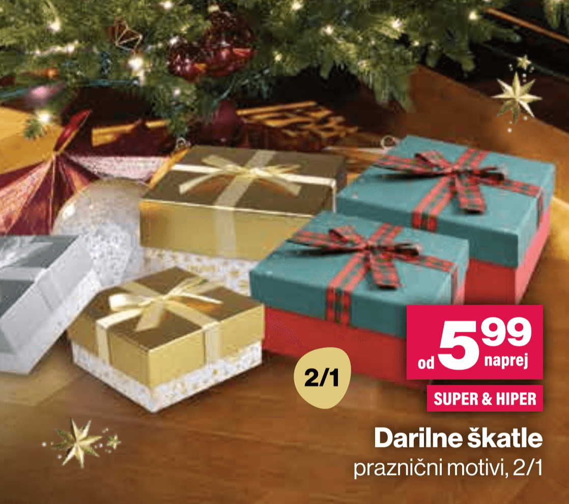Darilne škatle 2/1 - Akcija v trgovini Mercator