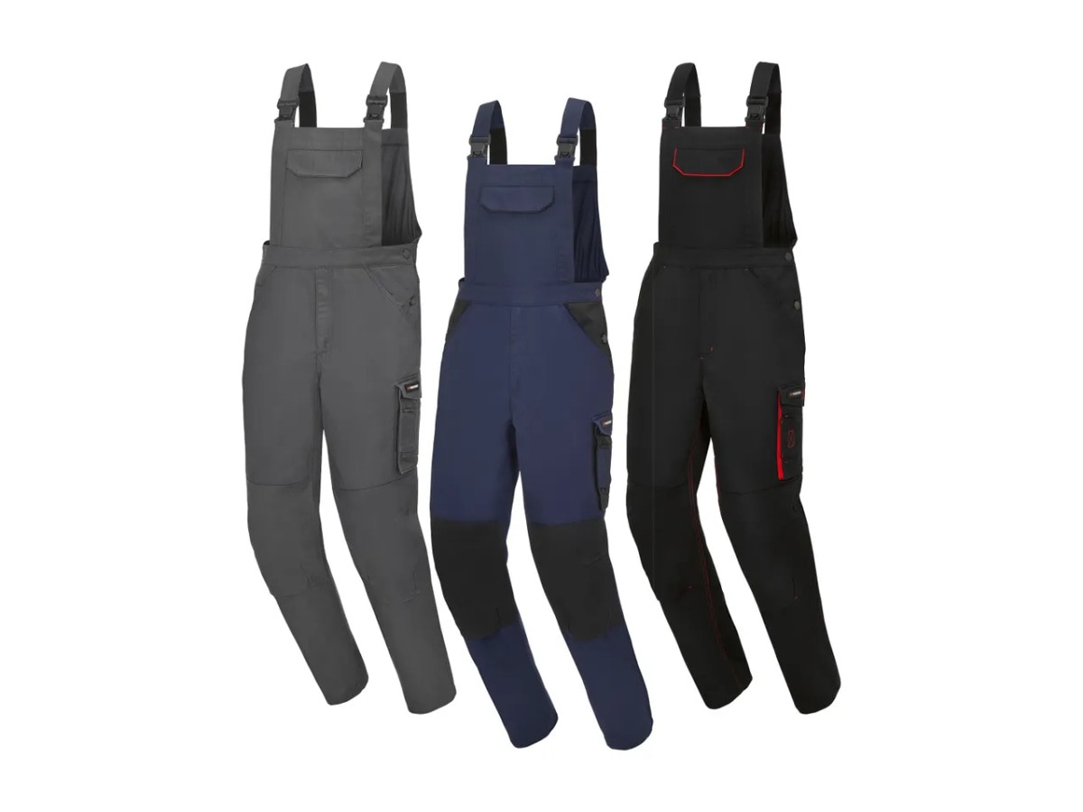 Parkside Moške podložene delovne hlače z oprsnikom - Akcija v trgovini Lidl