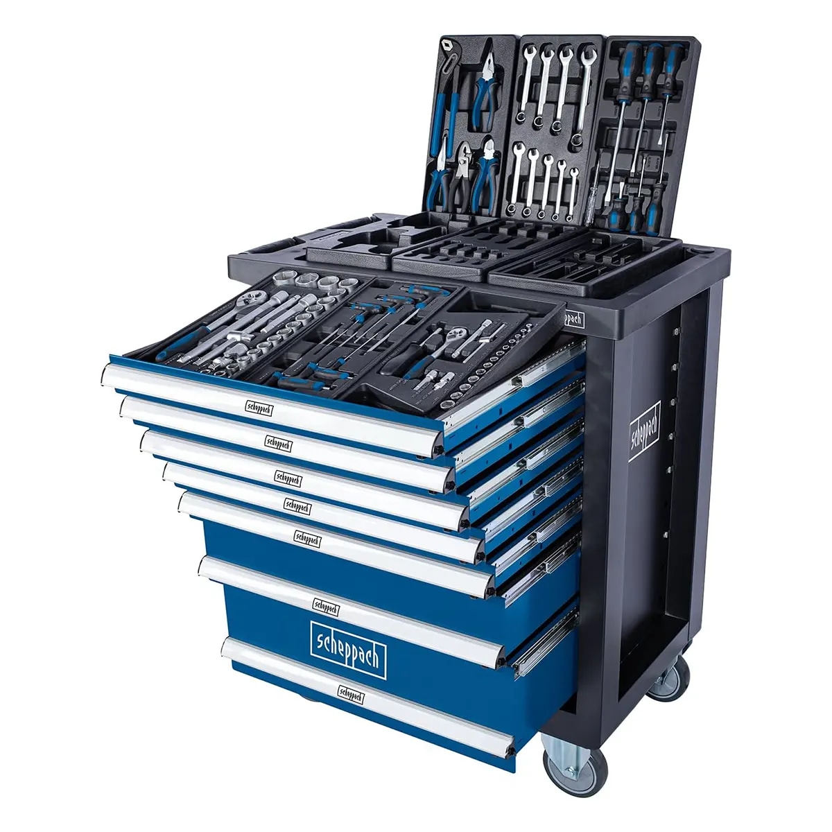 Voziček za orodje SCHEPPACH TW1100 70-delni set - Akcija v trgovini Pevex