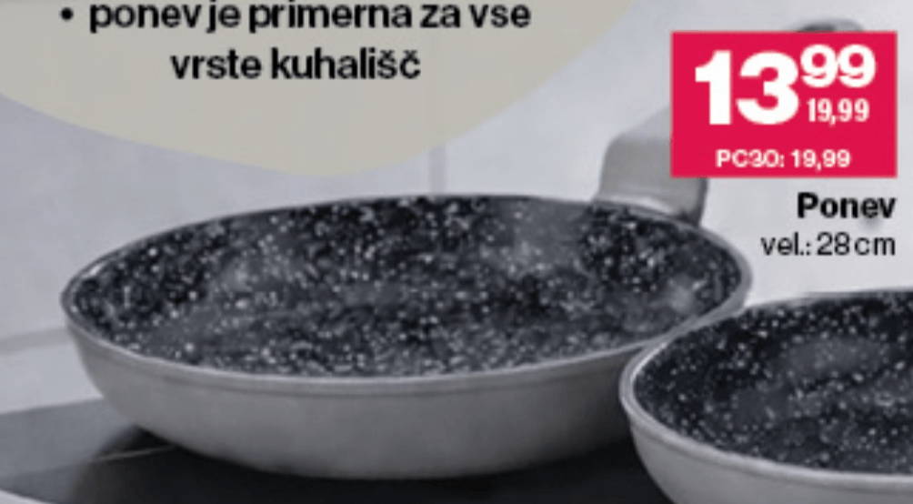 Ponev Verona 28 cm - Akcija v trgovini Mercator