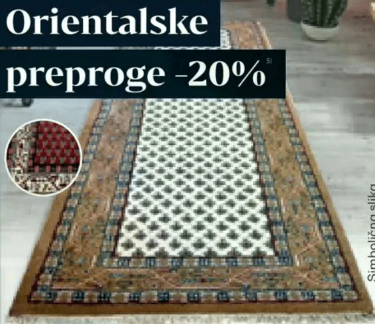 Orientalski tekač "Goa Galerie" pribl. 70x270 cm - Akcija v trgovini Rutar