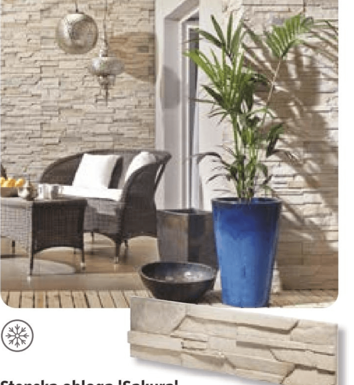 Stenska obloga 'Sakura' 0,48 m² - Akcija v trgovini Bauhaus