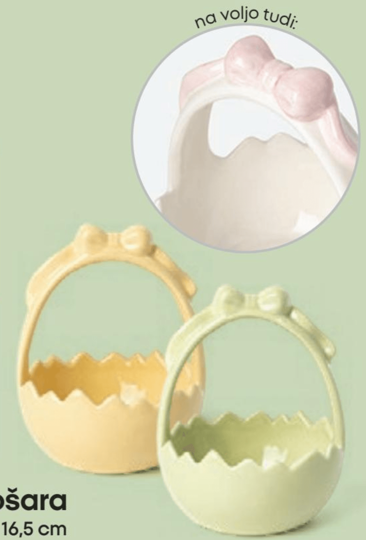 Keramična košara - Akcija v trgovini Pepco