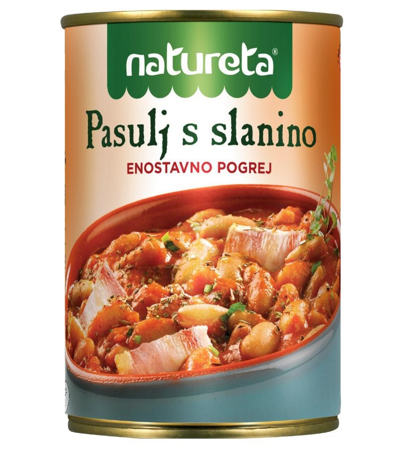 Natureta Pasulj s slanino 415 g - Akcija v trgovini Jager