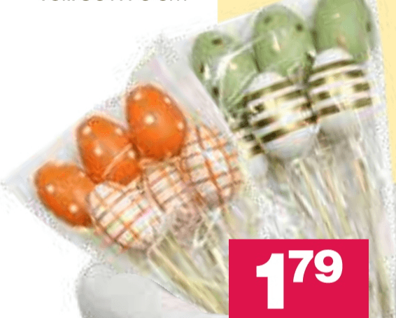 Velikonočna jajčka na palčki 6/1 - Akcija v trgovini Mercator