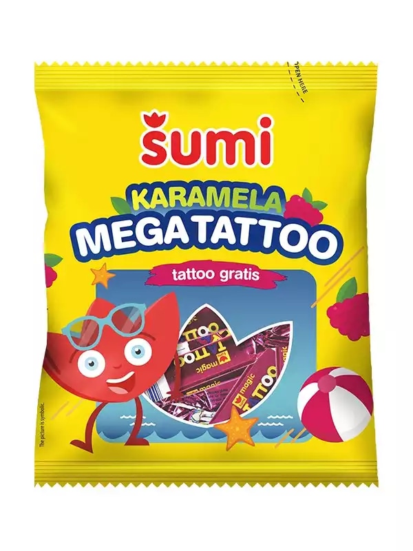 Bomboni Fru Fru Mega Tattoo 74 g Šumi - Akcija v trgovini Tuš