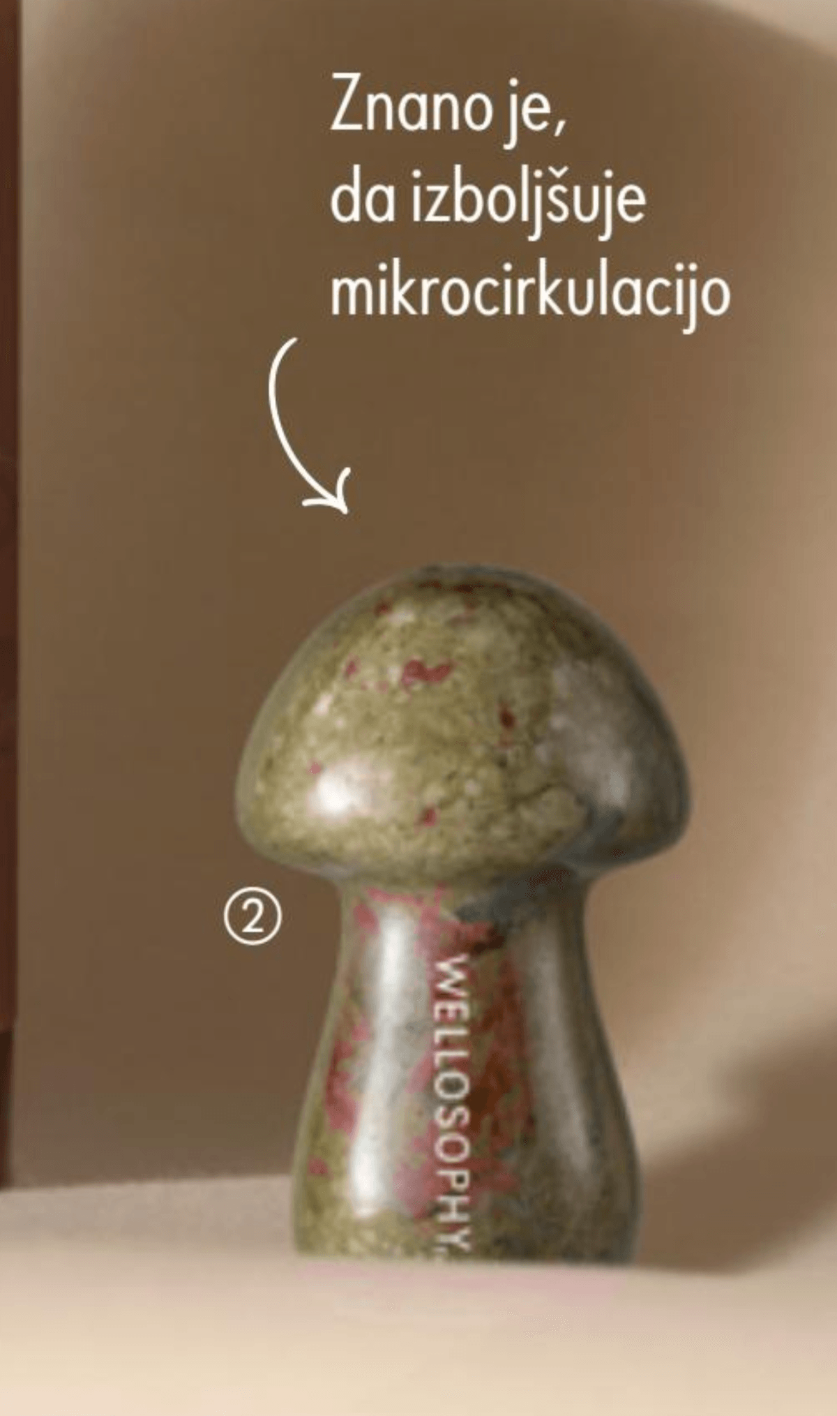 Wellosophy gua sha v obliki gobe 1 kos Oriflame - Akcija v trgovini Oriflame