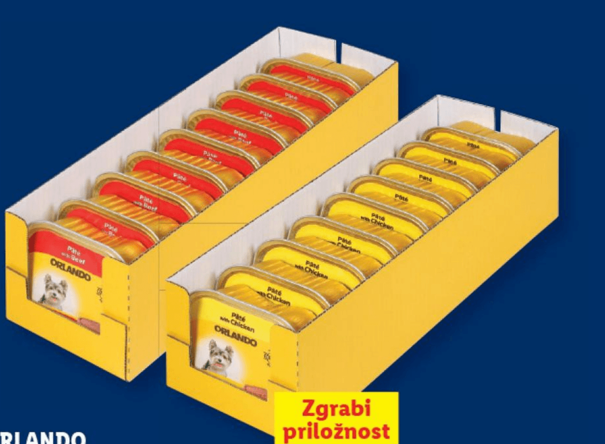 Orlando Pašteta za pse 9 x 300 g - Akcija v trgovini Lidl