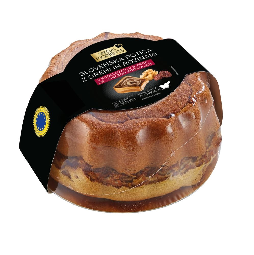 Slovenska orehova potica Special Moments 650 g - Akcija v trgovini Mercator