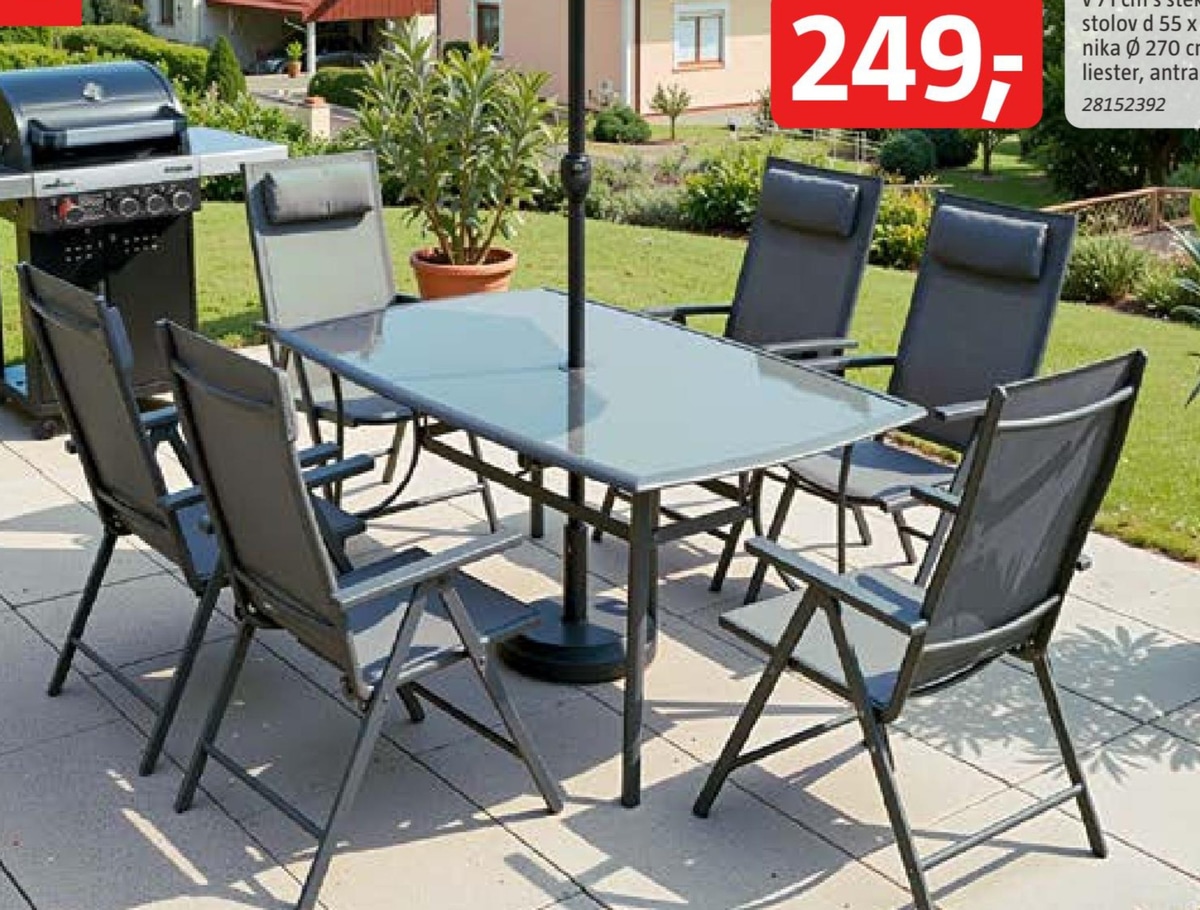 Vrtna garnitura 'Fiesta' - Akcija v trgovini Bauhaus