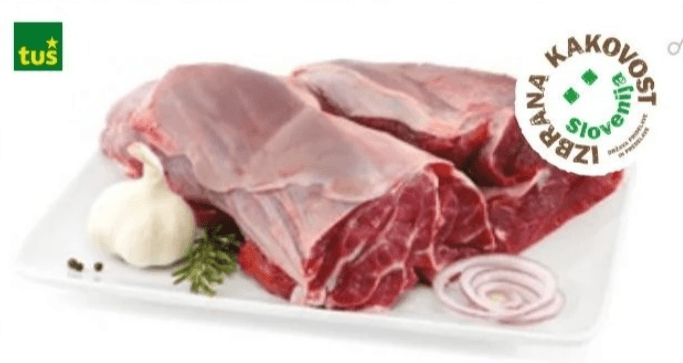 Mlada govedina - Akcija v trgovini Tuš