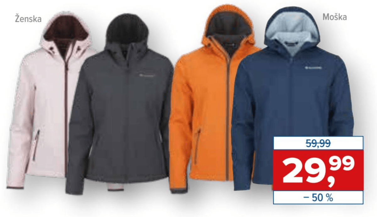 Softshell jakna Terni KILIMANJARO - Akcija v trgovini Hervis