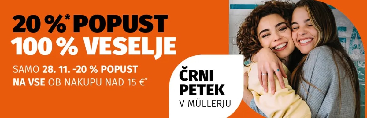 Veliki prihranki v Müllerju ob nakupu nad 15 €