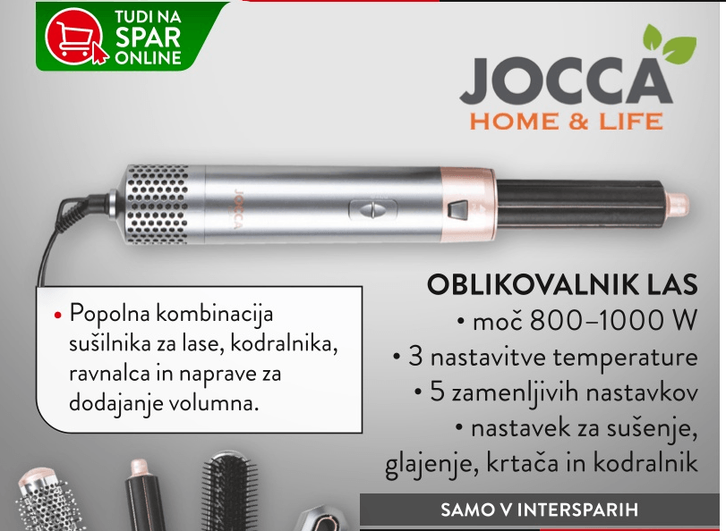 OBLIKOVALNIK LAS JOCCA - Akcija v trgovini Spar