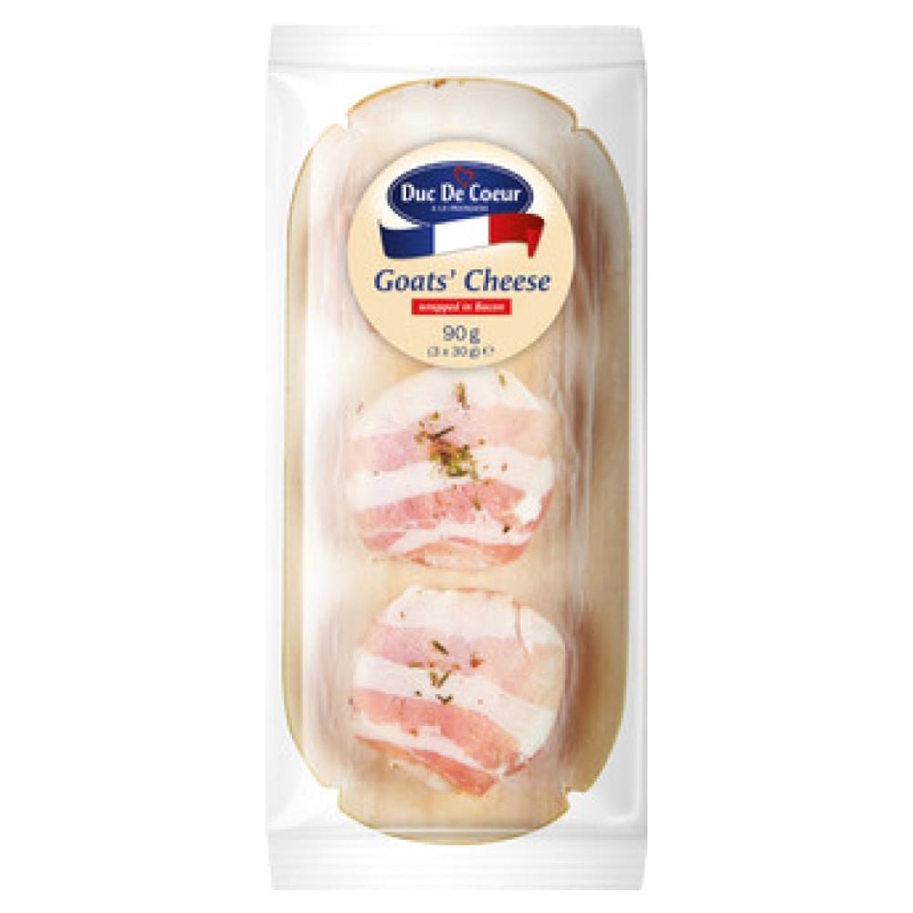 Duc De Coeur Kozji sir ovit v slanino 90 g - Akcija v trgovini Lidl