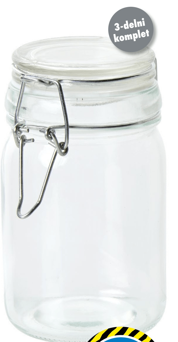 Kozarec z zapiralom 3-delni komplet - Akcija v trgovini Tedi