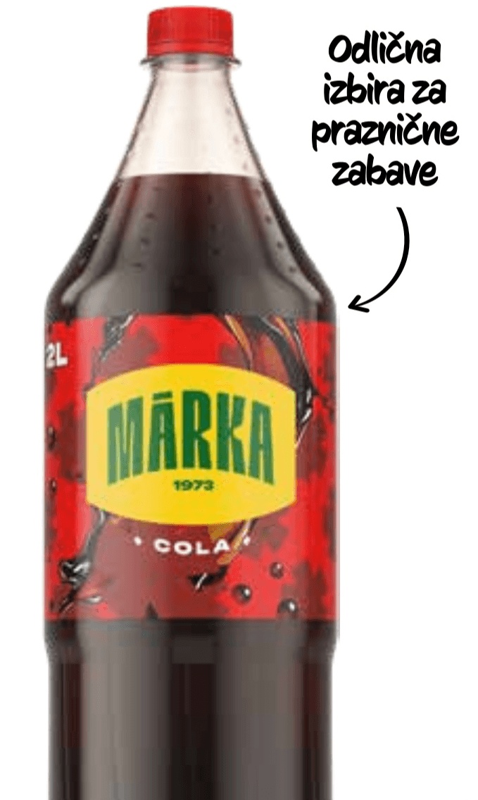 Pijača Márka Cola 2 L - Akcija v trgovini Tuš