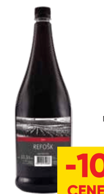 Vino Refošk 2 l Tuš - Akcija v trgovini Tuš