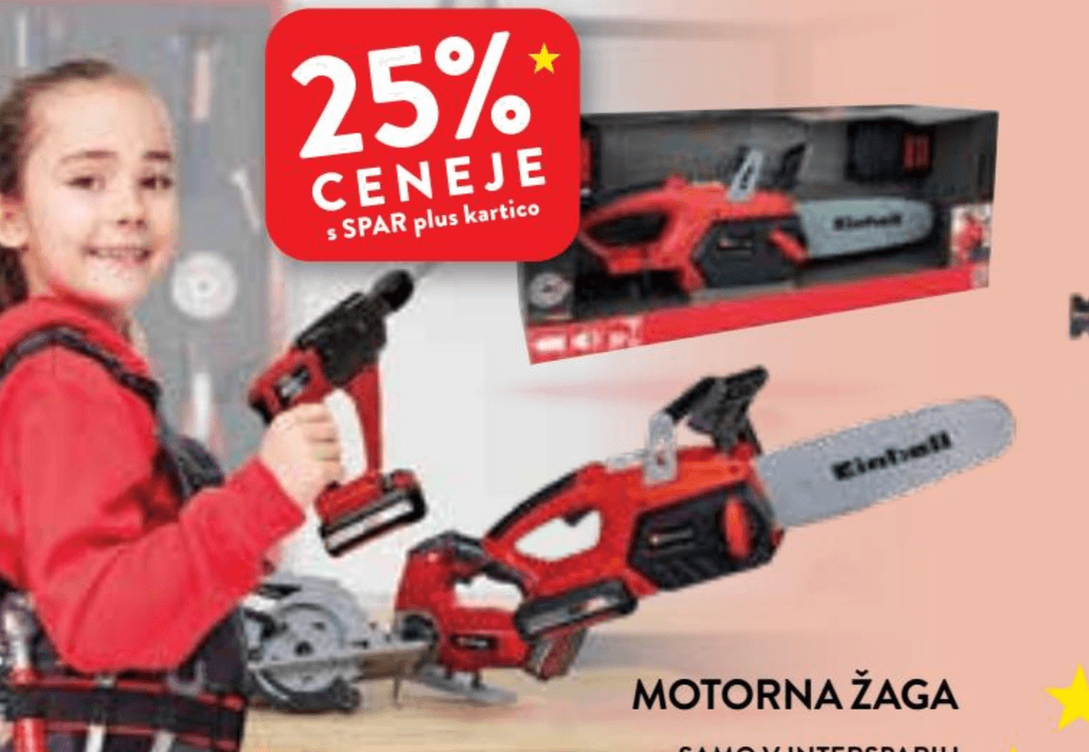 Motorna žaga Einhell - Akcija v trgovini Spar