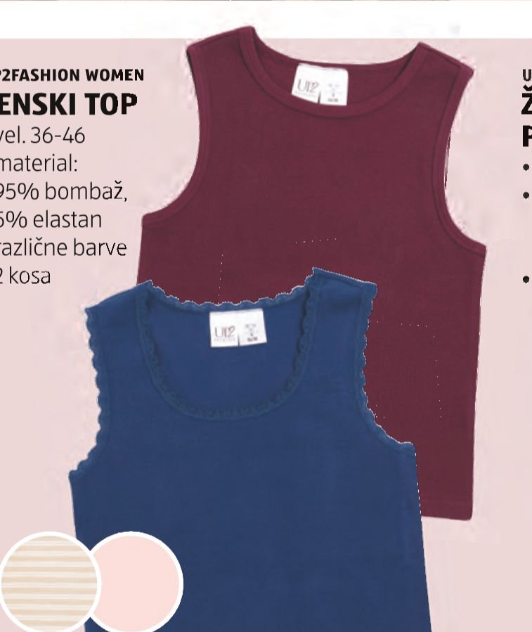 Ženski top 2 kosa UP2FASHION WOMEN - Akcija v trgovini Hofer