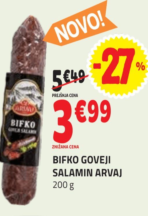 Bifko goveji salamin 200 g - Akcija v trgovini E.Leclerc
