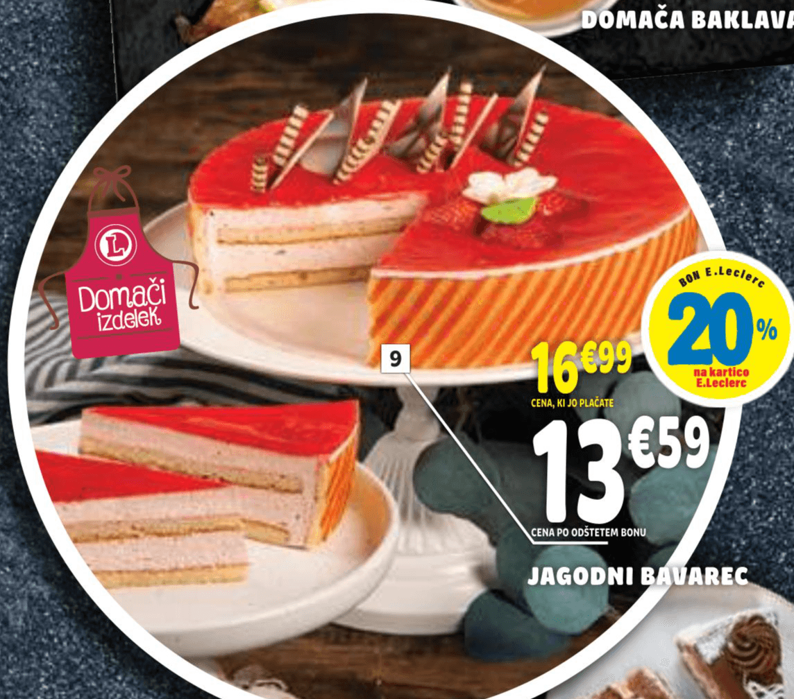Jagodni Bavarec - Akcija v trgovini E.Leclerc